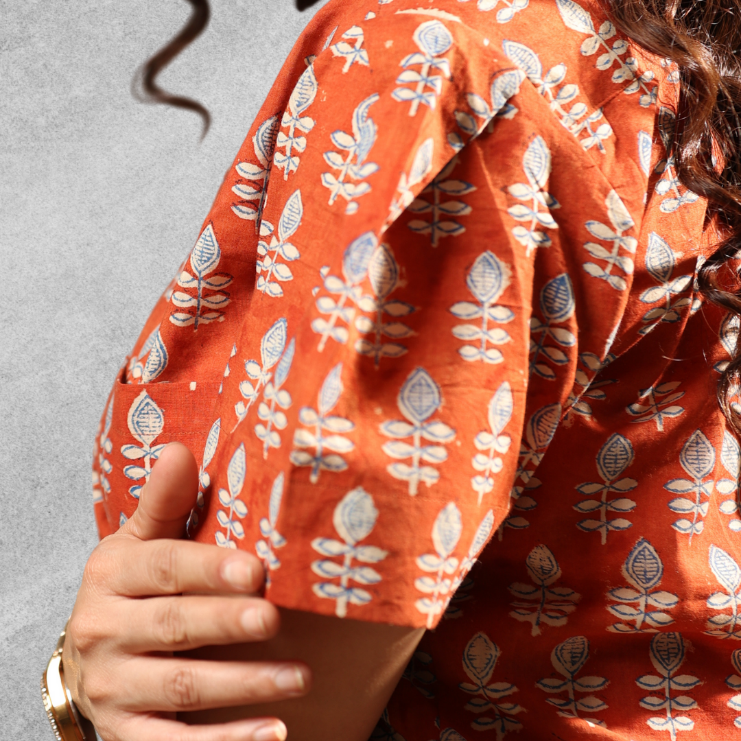 Rustic crust cotton shirt