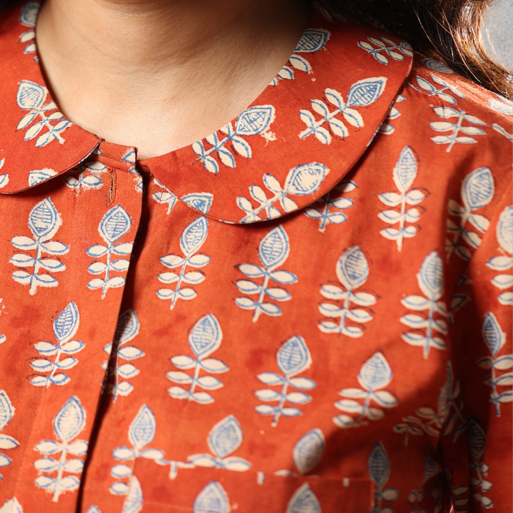 Rustic crust cotton shirt