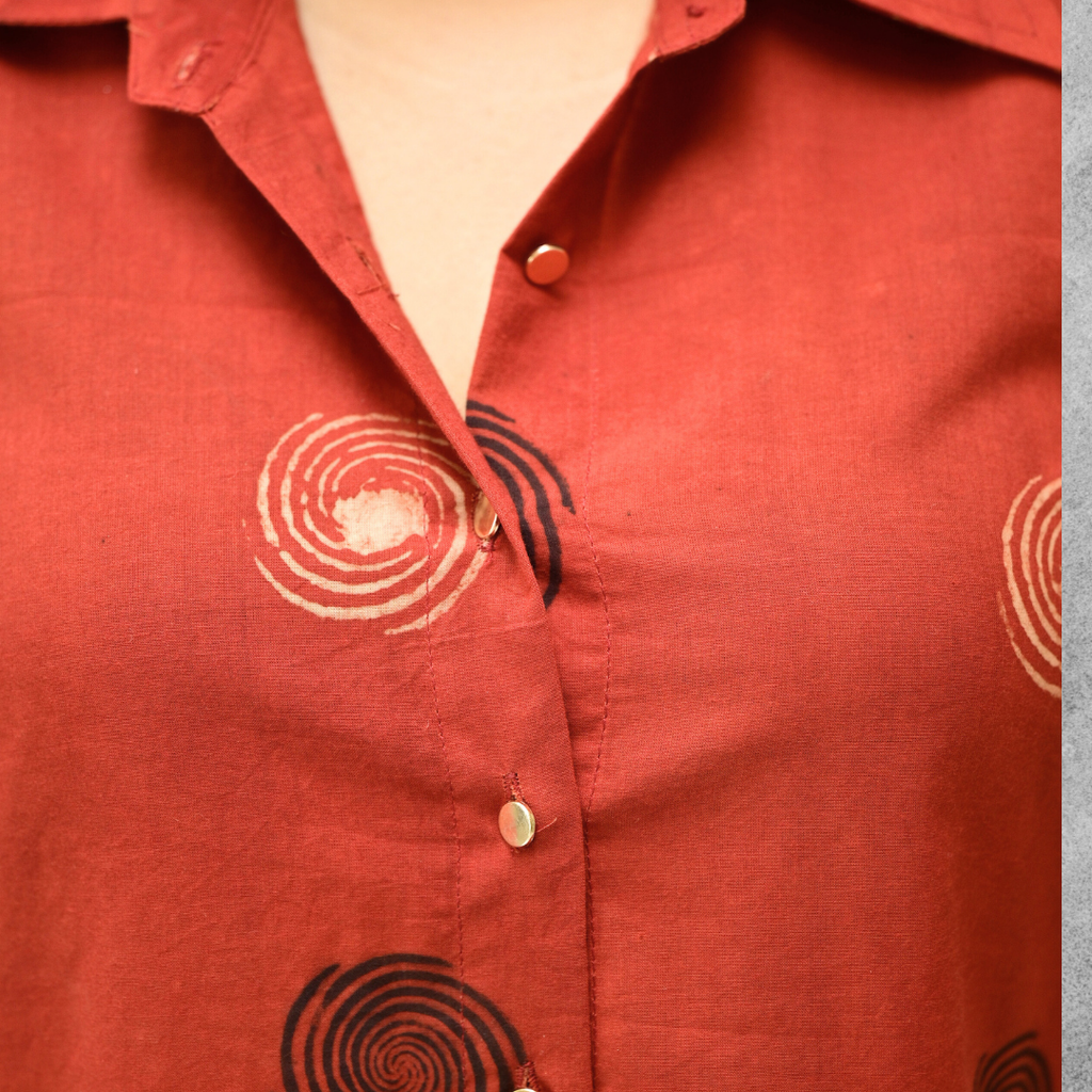 Red Pure Cotton Dress