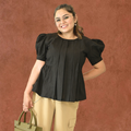 Mid-Night elegance Mul cotton top