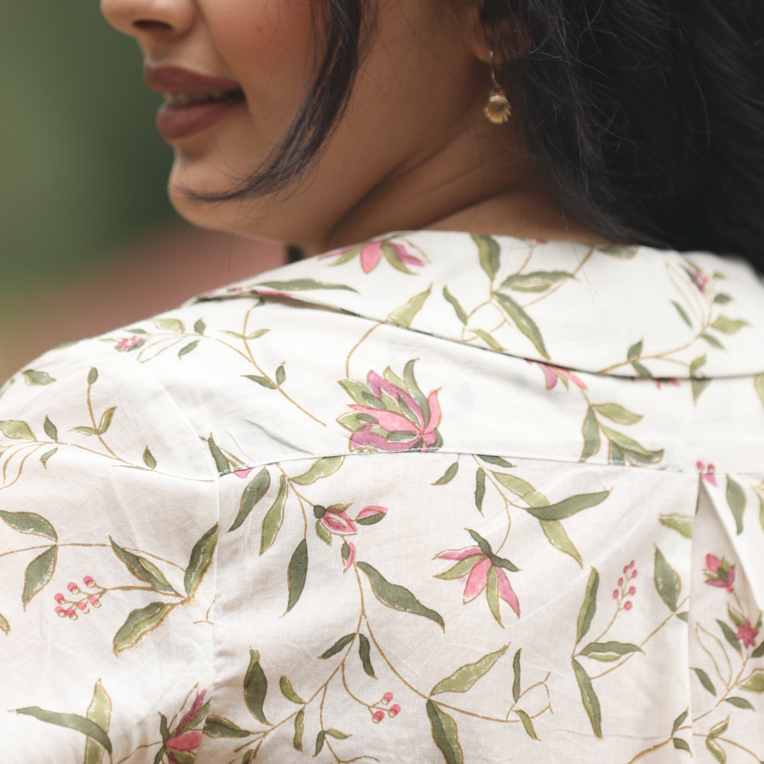 Floral Bliss pure Mul cotton Dress