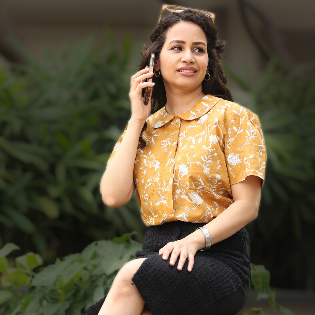 Yellow bee shirt top